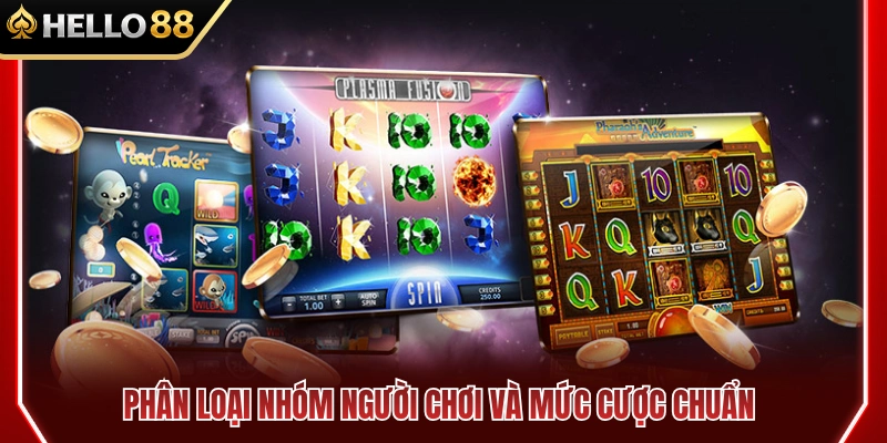 Slot Theo Vốn HELLO88 – Chọn Mức Cược Phù Hợp Trước Khi Quay 3 Phân chia đối tượng cược thủ và hạn mức đặt cược phù hợp