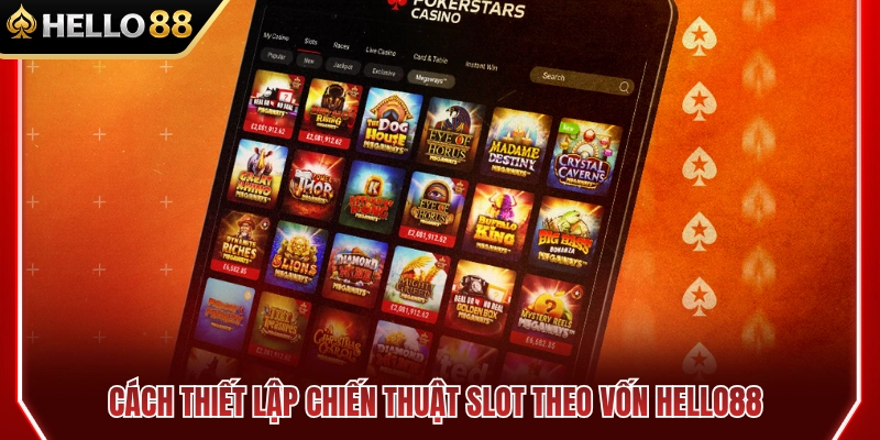 Slot Theo Vốn HELLO88 – Chọn Mức Cược Phù Hợp Trước Khi Quay 4 Hướng dẫn xây dựng chiến lược chơi slot dựa trên vốn HELLO88